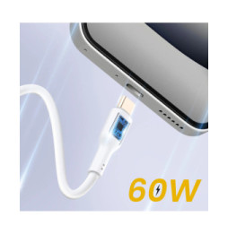 Inkax Câble USB C vers USB C 60W Recharge Rapide Blanc