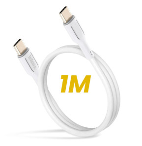 Inkax Câble USB C vers USB C 60W Recharge Rapide Blanc