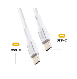 Inkax Câble USB C vers USB C 60W Recharge Rapide Blanc