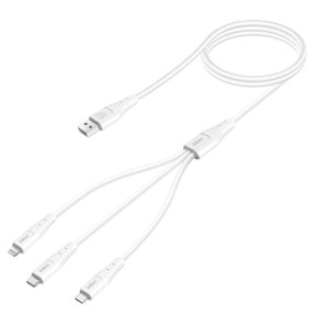 Inkax Câble USB vers Lightning - USB C et Micro...