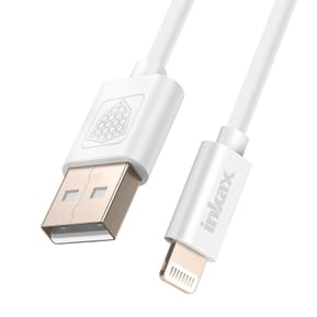 Inkax Câble USB vers Lightning Recharge et Synchronisation Rapide Blanc