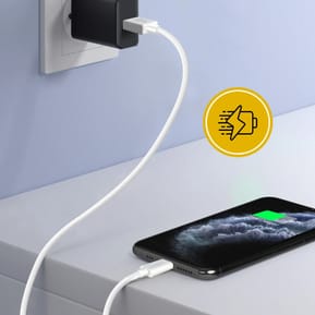Inkax Câble USB vers Lightning Recharge et Synchronisation Rapide Blanc — image 3