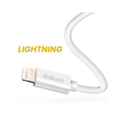 Inkax Câble USB vers Lightning Recharge et Synchronisation Rapide Blanc