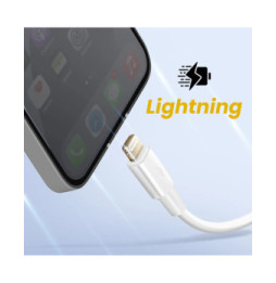 Inkax Câble USB vers Lightning Recharge et Synchronisation Rapide Blanc
