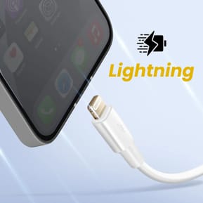 Inkax Câble USB vers Lightning Recharge et Synchronisation Rapide Blanc — image 4