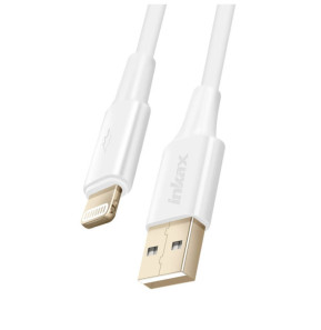Inkax Câble USB vers Lightning Recharge et Synchronisation Rapide Blanc