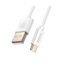 Inkax Câble USB vers USB C Recharge et Synchronisation 1m Blanc