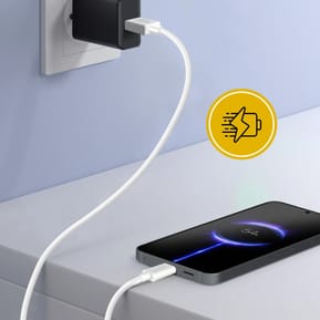 Inkax Câble USB vers USB C Recharge et Synchronisation 1m Blanc — image 3
