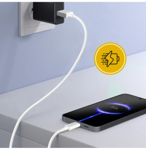 Inkax Câble USB vers USB C Recharge et Synchronisation 1m Blanc