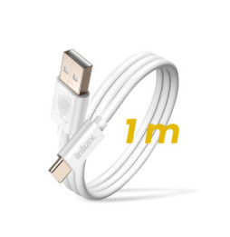 Inkax Câble USB vers USB C Recharge et Synchronisation 1m Blanc