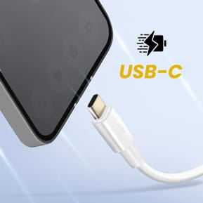 Inkax Câble USB vers USB C Recharge et Synchronisation 2m Blanc — image 4