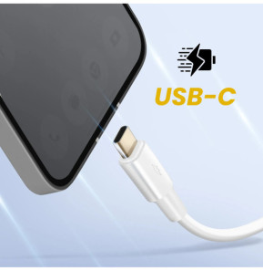 Inkax Câble USB vers USB C Recharge et Synchronisation 2m Blanc