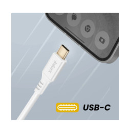 Inkax Câble USB vers USB C Recharge et Synchronisation Rapide Blanc