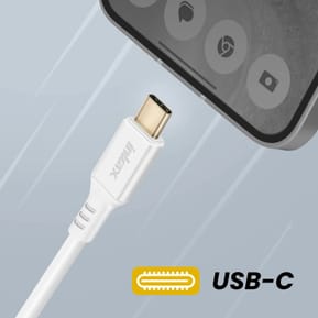 Inkax Câble USB vers USB C Recharge et Synchronisation Rapide Blanc — image 4