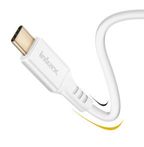 Inkax Câble USB vers USB C Recharge et Synchronisation Rapide Blanc