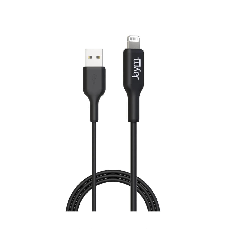 Jaym Câble de Charge et Synchronisation de donnée USB vers Lightning MFI 2,4A 1M Noir — image 2
