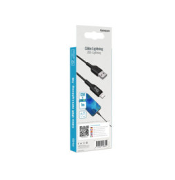 Jaym Câble de Charge et Synchronisation de donnée USB vers Lightning MFI 2,4A 1M Noir
