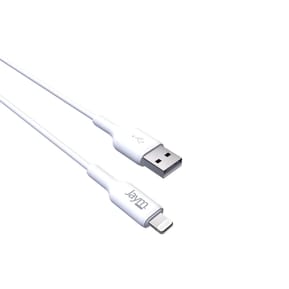 Jaym Câble de Charge et Synchronisation de donnée USB vers Lightning MFI 2,4A 2M Blanc — image 2
