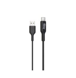 Jaym Câble de Charge et Synchronisation de donnée USB vers Type-C 2,4A 1M Noir