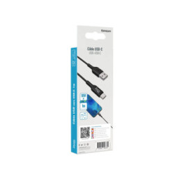 Jaym Câble de Charge et Synchronisation de donnée USB vers Type-C 2,4A 1M Noir