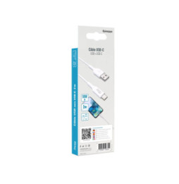 Jaym Câble de Charge et Synchronisation de donnée USB vers Type-C 2,4A 2M Blanc