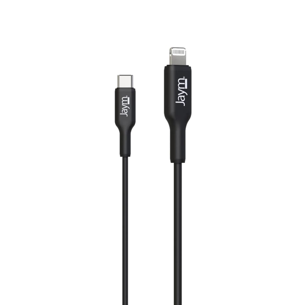 Jaym Câble de Charge et Synchronisation de donnée USB-C / Lightning MFI PD 3.0 3A 1M Noir — image 3