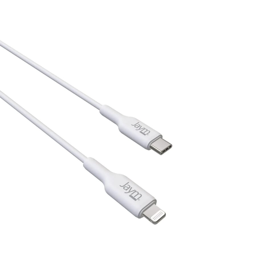 Jaym Câble de Charge et Synchronisation de donnée USB-C / Lightning MFI PD 3.0 3A 2M Blanc — image 2