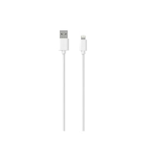 Jaym Câble Lightning vers USB-A 2,4A Charge et Synchronisation Collection POP 1,5m Blanc
