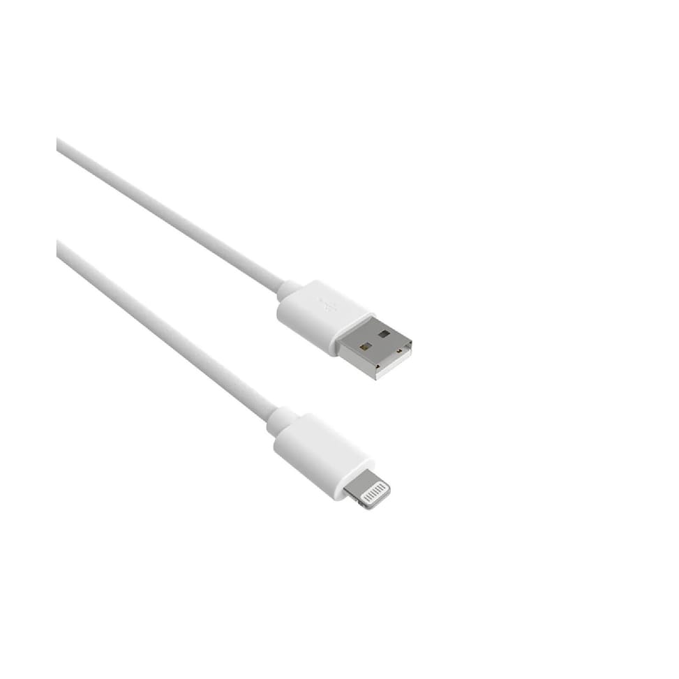 Jaym Câble Lightning vers USB-A 2,4A Charge et Synchronisation Collection POP 1,5m Blanc — image 2