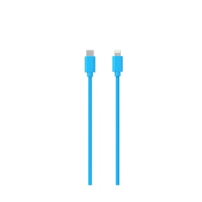 Jaym Câble Lightning vers USB-C PD 12W Charge et Synchronisation Collection POP 1,5m Bleu