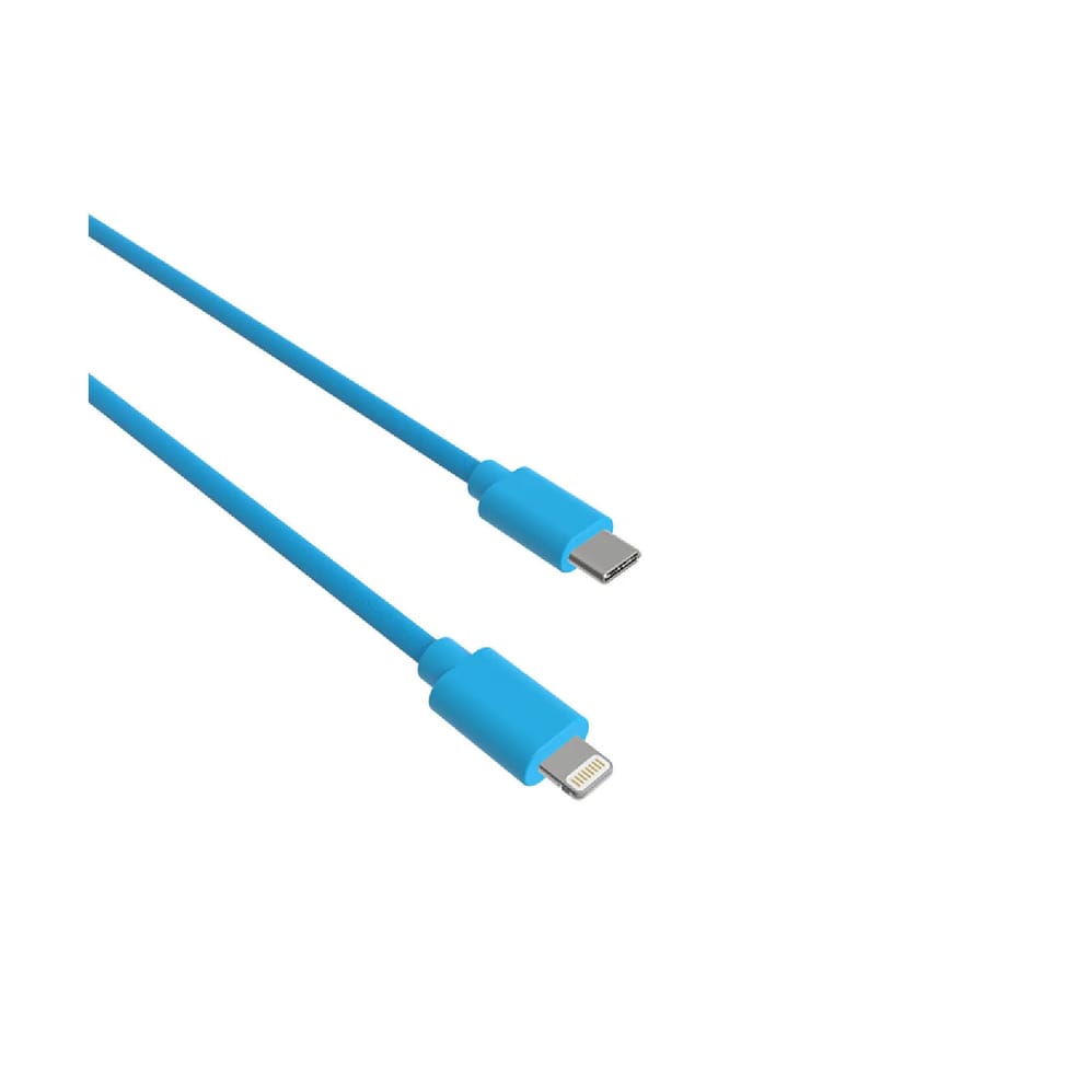 Jaym Câble Lightning vers USB-C PD 12W Charge et Synchronisation Collection POP 1,5m Bleu — image 2