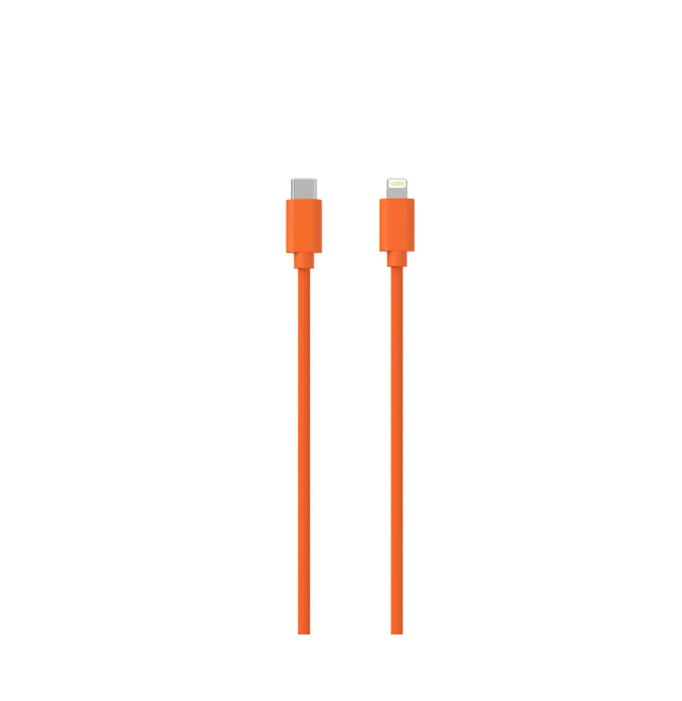 Jaym Câble Lightning vers USB-C PD 3A Charge et Synchronisation Collection POP 1,5m Orange