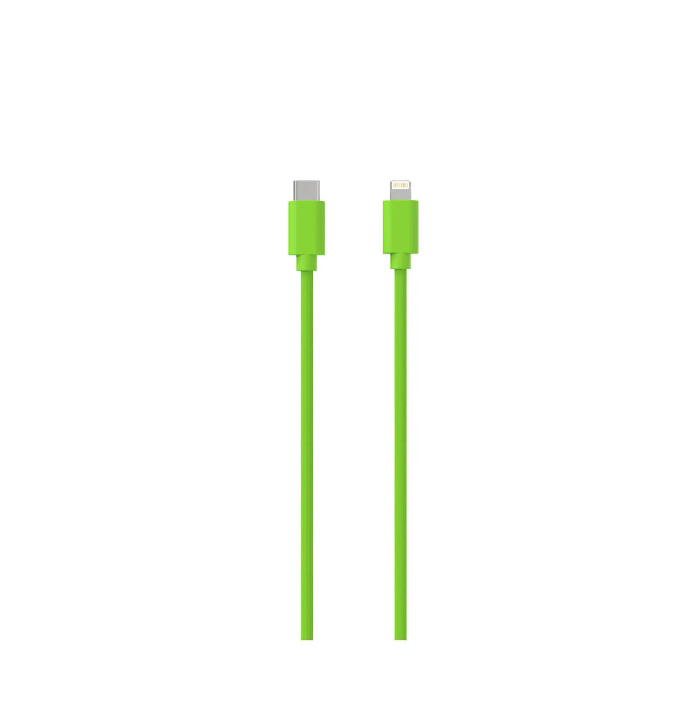 Jaym Câble Lightning vers USB-C PD 3A Charge et Synchronisation Collection POP 1,5m Vert