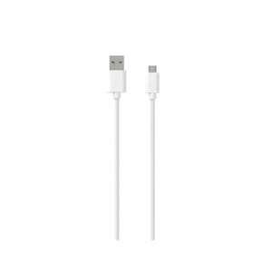 Jaym Câble Micro-USB vers USB-A 2,4A Charge et Synchronisation Collection POP 1,5m Blanc
