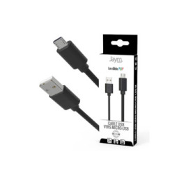 Jaym Câble Micro-USB vers USB-A 2,4A Charge et Synchronisation Collection POP 1,5m Noir