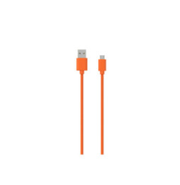 Jaym Câble Micro-USB vers USB-A 2,4A Charge et Synchronisation Collection POP 1,5m Orange