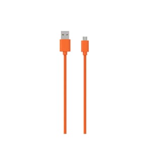 Jaym Câble Micro-USB vers USB-A 2,4A Charge et Synchronisation Collection POP 1,5m Orange