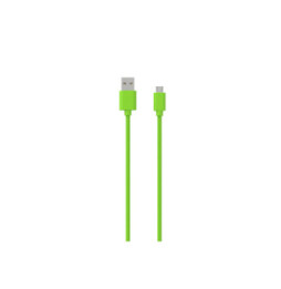 Jaym Câble Micro-USB vers USB-A 2,4A Charge et Synchronisation Collection POP 1,5m Vert