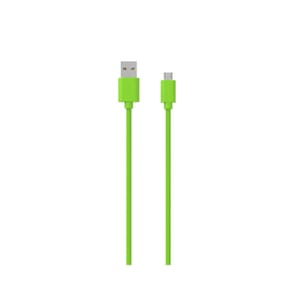 Jaym Câble Micro-USB vers USB-A 2,4A Charge et Synchronisation Collection POP 1,5m Vert