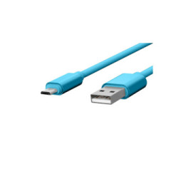 Jaym Câble Micro-USB vers USB-A 2,4A Charge et Synchronisation Collection POP 1,7m Bleu
