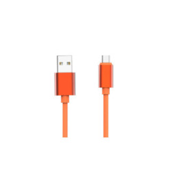 Jaym Câble Micro-USB vers USB-A 2,4A Charge et Synchronisation Collection POP 1,7m Orange