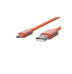 Jaym Câble Micro-USB vers USB-A 2,4A Charge et Synchronisation Collection POP 1,7m Orange