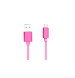 Jaym Câble Micro-USB vers USB-A 2,4A Charge et Synchronisation Collection POP 1,7m Rose