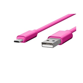 Jaym Câble Micro-USB vers USB-A 2,4A Charge et Synchronisation Collection POP 1,7m Rose — image 2