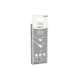 Jaym Câble USB-C vers USB-A 3A Charge et Synchronisation Collection POP 1,5m Blanc