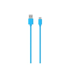Jaym Câble USB-C vers USB-A 3A Charge et Synchronisation Collection POP 1,5m Bleu