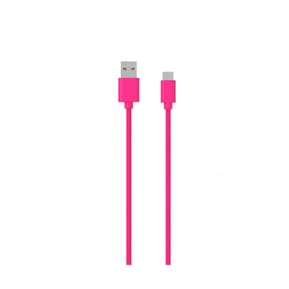 Jaym Câble USB-C vers USB-A 3A Charge et Synchronisation Collection POP 1,5m Rose