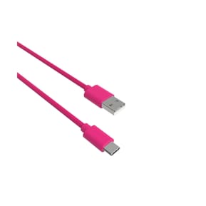 Jaym Câble USB-C vers USB-A 3A Charge et Synchronisation Collection POP 1,5m Rose — image 2