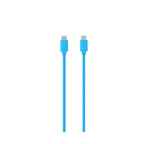 Jaym Câble USB-C vers USB-C 3A Charge et Synchronisation Collection POP 1,5m Bleu