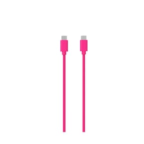 Jaym Câble USB-C vers USB-C 3A Charge et Synchronisation Collection POP 1,5m Rose